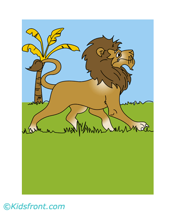 Angry Lion Coloring Pages