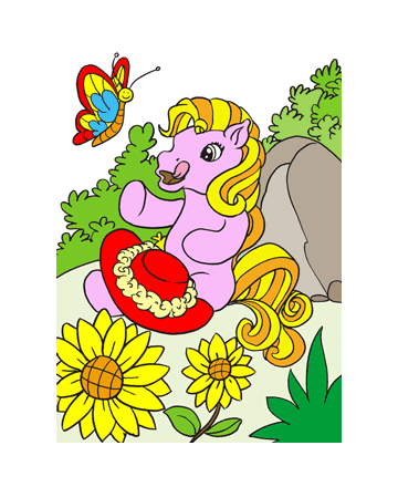 Cartoon Pony Coloring Pages