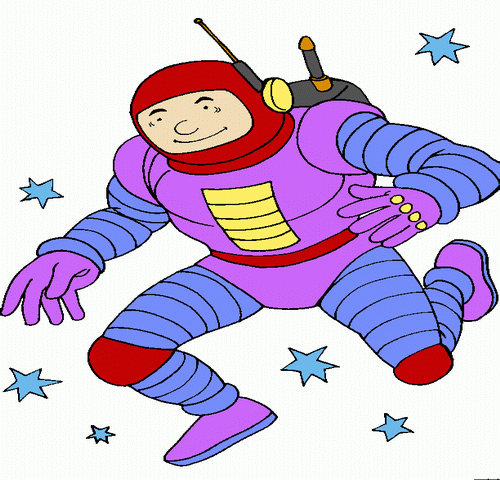 Man In Space Coloring Pages