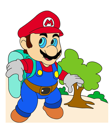 Classic Mario Coloring Pages