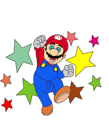 Original Mario Coloring Pages