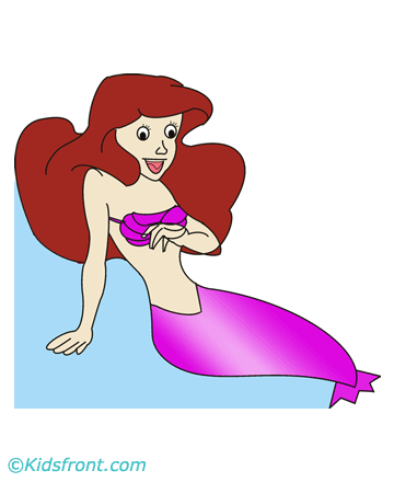 Mermaid Costumes Coloring Pages