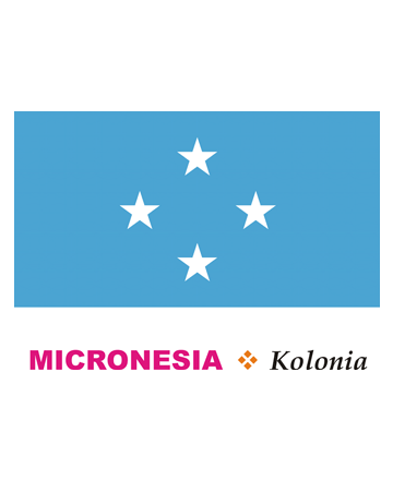 Micronesia Flag Coloring Pages