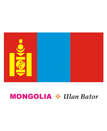 Mongolia Flag Coloring Pages