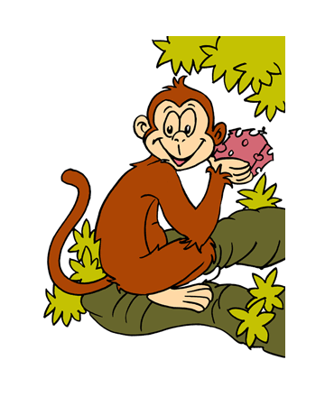 Monkey Habitat Coloring Pages