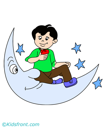 Moon And Stars Coloring Pages