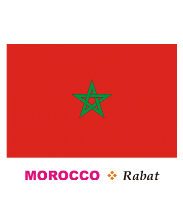 Morocco Flag Coloring Pages