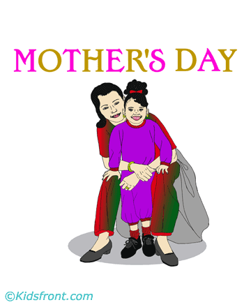 Happy Mother Day Coloring Pages