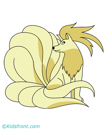 Ninetales Coloring Pages