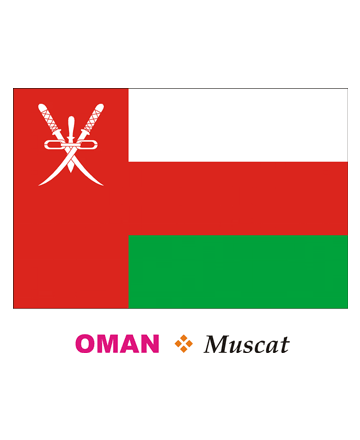 Oman Flag Coloring Pages