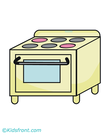 Oven Coloring Pages