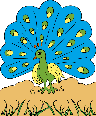 Dancing Peacock Coloring Pages