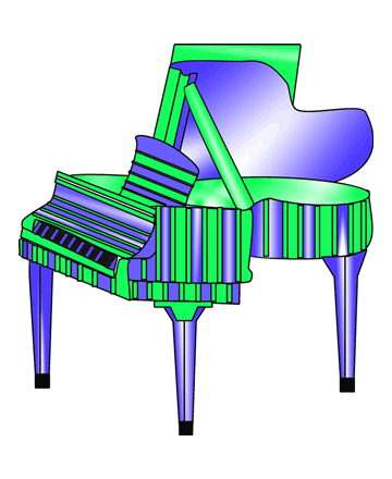 Grand Piano Coloring Pages