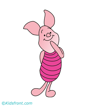 Classic Piglet Coloring Pages