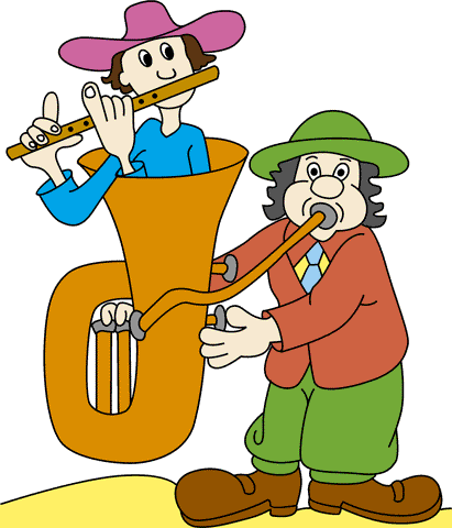 Playing Trumpet Coloring Pages