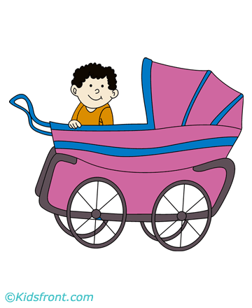 Pram Stroller Coloring Pages