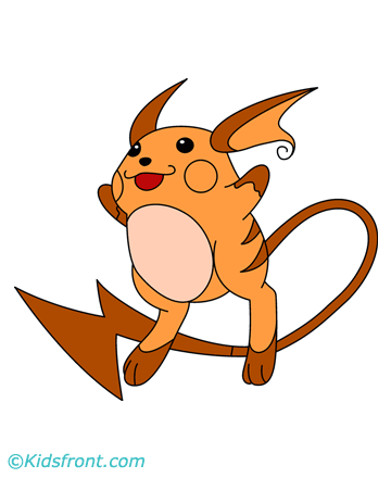 Raichu Coloring Pages