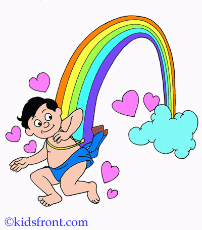 Rainbow After Rain Coloring Pages