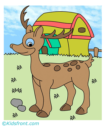 Donner Reindeer Coloring Pages