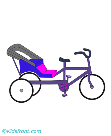 Rickshaw Coloring Pages