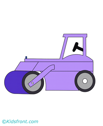 Roadroller Coloring Pages
