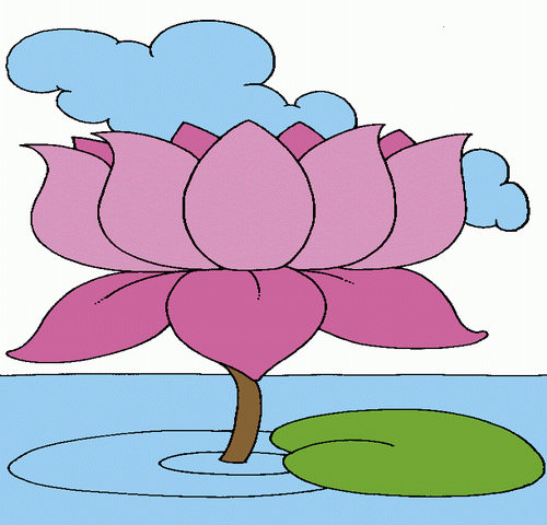 Lotus Flower Coloring Pages