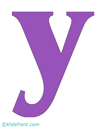 Y-lowercase Alphabet Coloring Pages