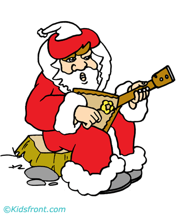 Santa Lyrics Coloring Pages