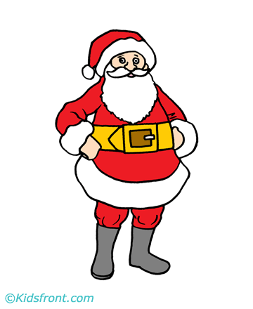 Santa Christmas Eve Coloring Pages