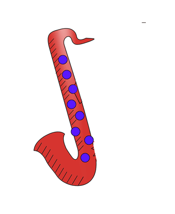 Saxophone Coloring Pages