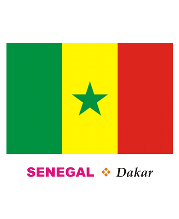 Senegal Flag Coloring Pages