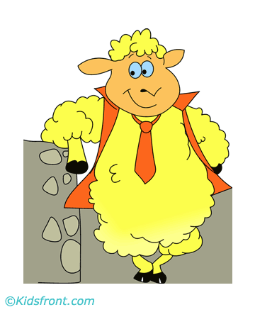 Cartoon Sheep Coloring Pages