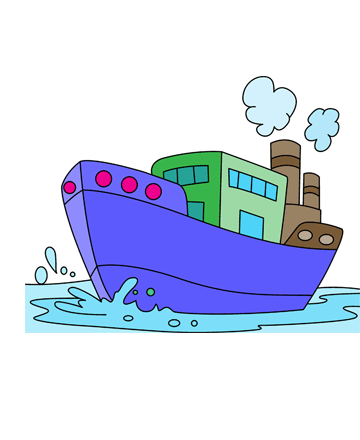 Vessel Ship Coloring Pages