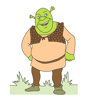 Dragon Shrek Coloring Pages