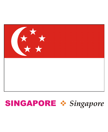 Singapore Flag Coloring Pages