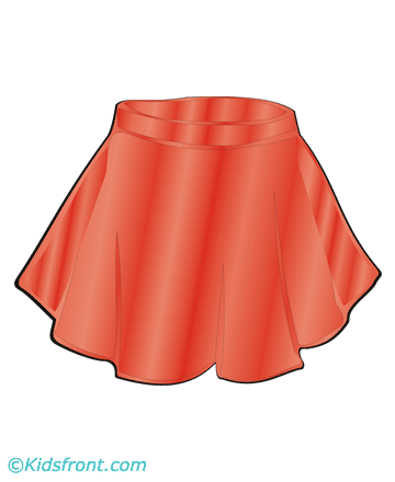 Skirt Coloring Pages