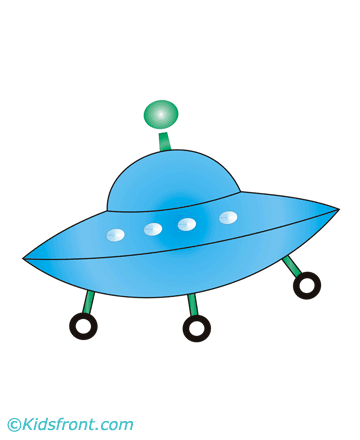 Spaceship Coloring Pages for Kids to Color and Print