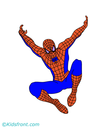 Jumping Spider Man Coloring Pages