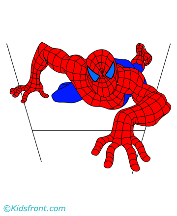Moving Spider Man Coloring Pages