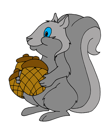 Squirrel Coloring Pages