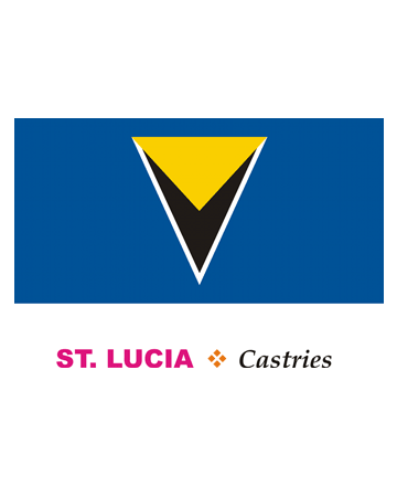 St Lucia Flag Coloring Pages