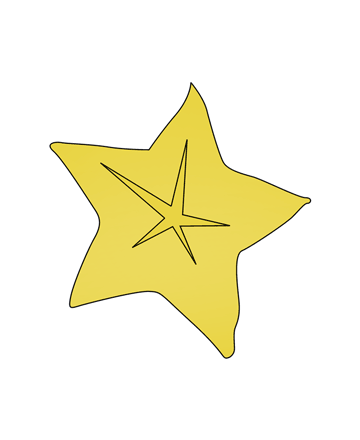 Star Fruit Coloring Pages