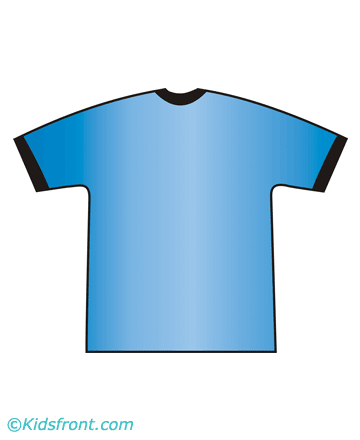 Blue T-shirt Coloring Pages