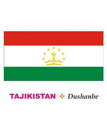 Tajikistan Flag Coloring Pages