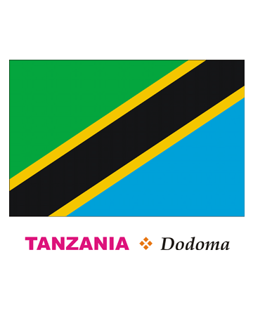 Tanzania Flag Coloring Pages