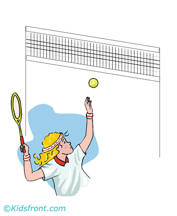 Tennis Coloring Pages