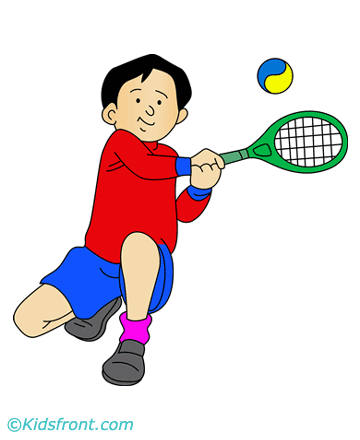 Tennis Racket Coloring Pages