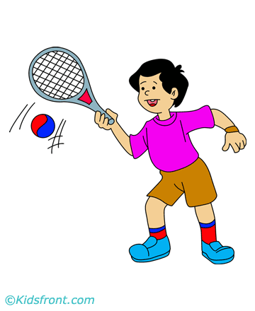Tennis Match Coloring Pages