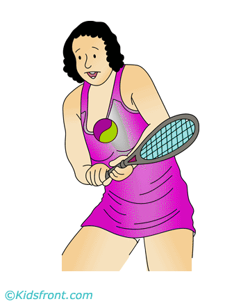 Womens Tennis Coloring Pages