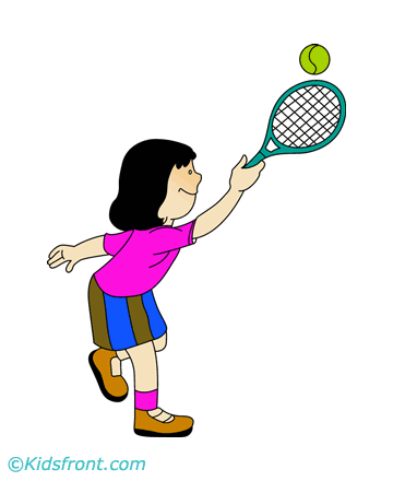 Sports Tennis Coloring Pages